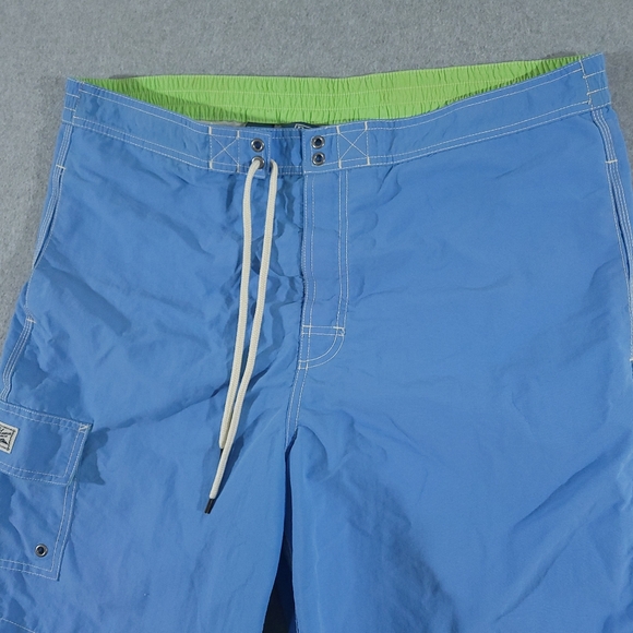Polo Ralph Lauren Swimwear Mens Large Cargo Board Shorts Swim Trunks Aqua Pony - Picture 2 of 14